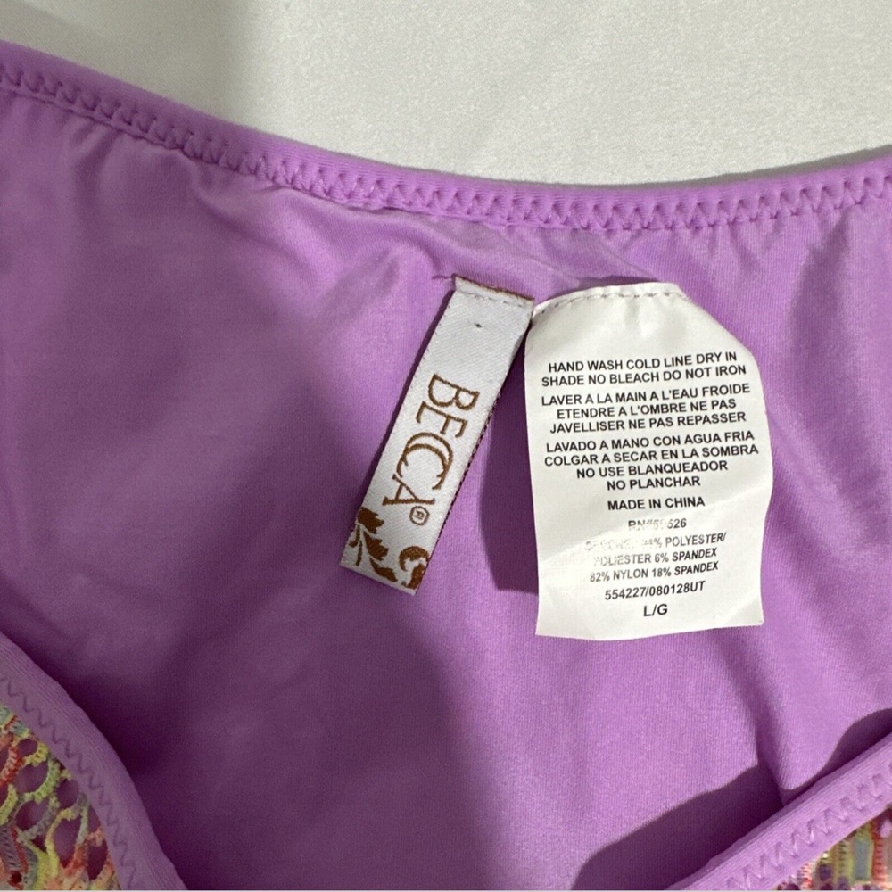 NEW $58 Becca‎ [ Large ] Coastal Brazilian Bikini Bottom in Orchid - Picture 6 of 12